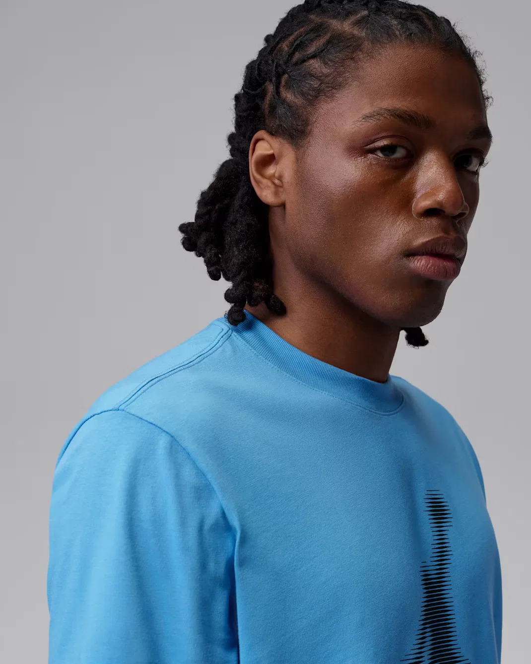Мужская футболка Dri-FIT с графическим принтом Jordan Sport, Blue Beyond/Black — фото 3