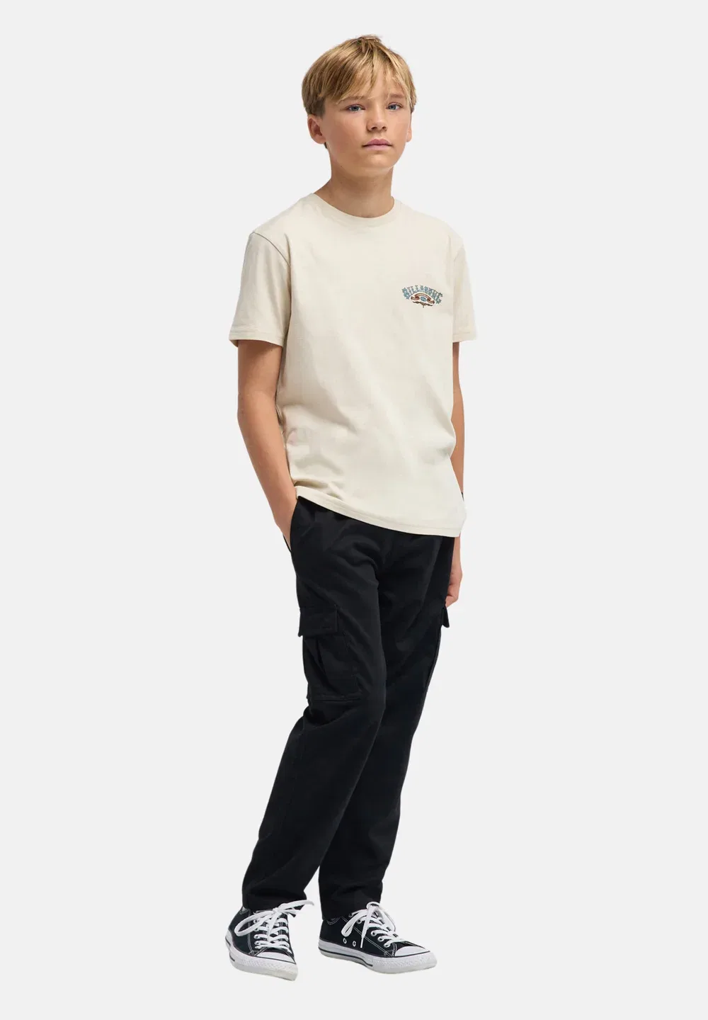 Одежда Jungen 8-16|топы ebbzt00254 - футболка с принтом Billabong, Oat