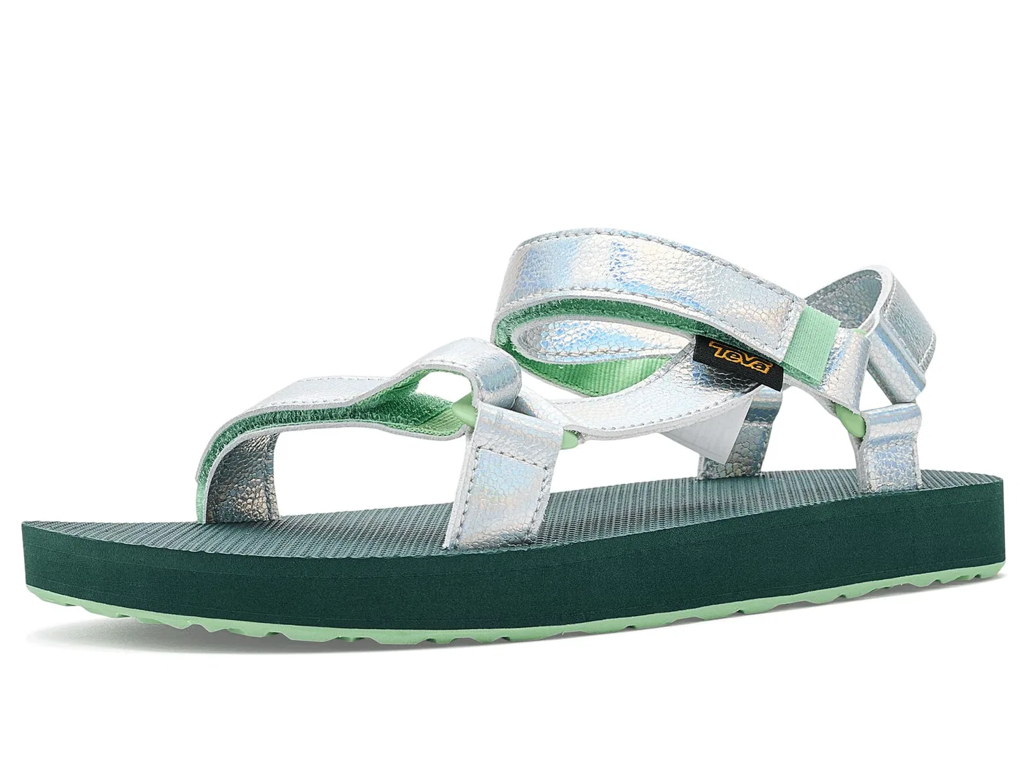 Детские спортивные сандалии для мальчиков с регулировкой Original Universal Teva, Shine Quiet Green