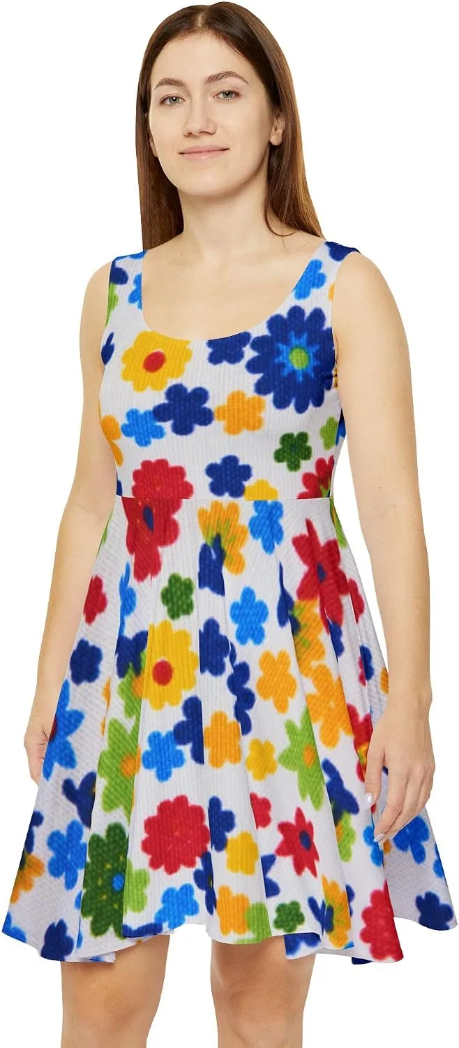 Женское платье-трапеция с принтом Skater Dress, Multicolor — фото 2