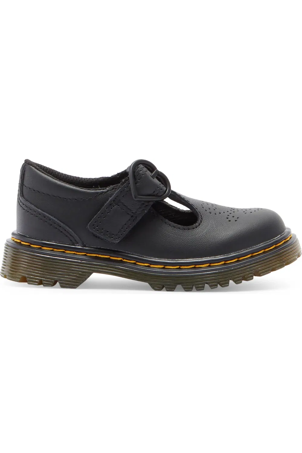 Детские туфли Dr. Martens Polley II Мэри Джейн на пряжке, черный — фото 3