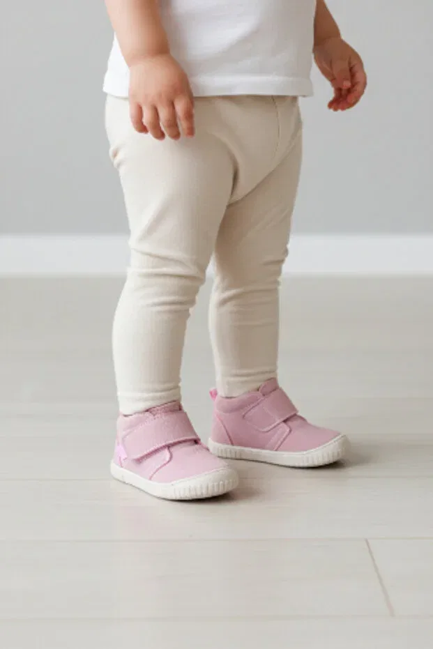 Детские туфли для девочек без каблука Patik Bebe, Pink — фото 3
