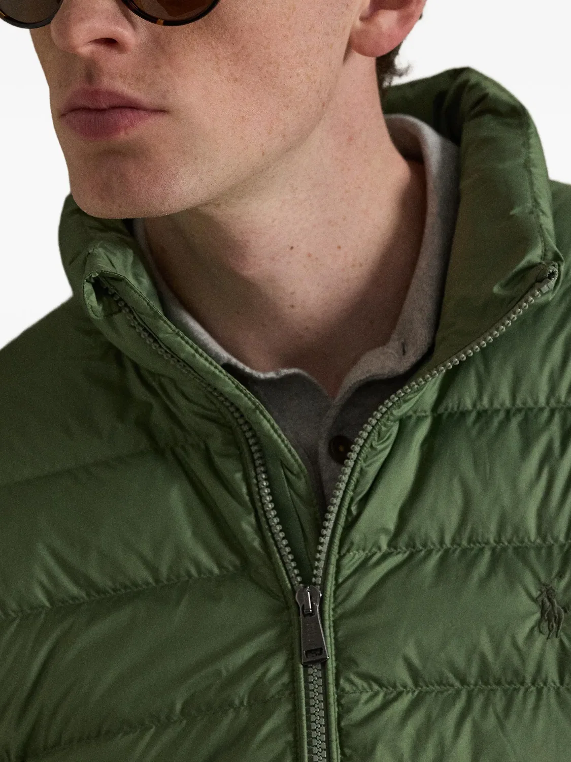 Polo Ralph Lauren Пуховый жилет Colden зеленый — фото 2