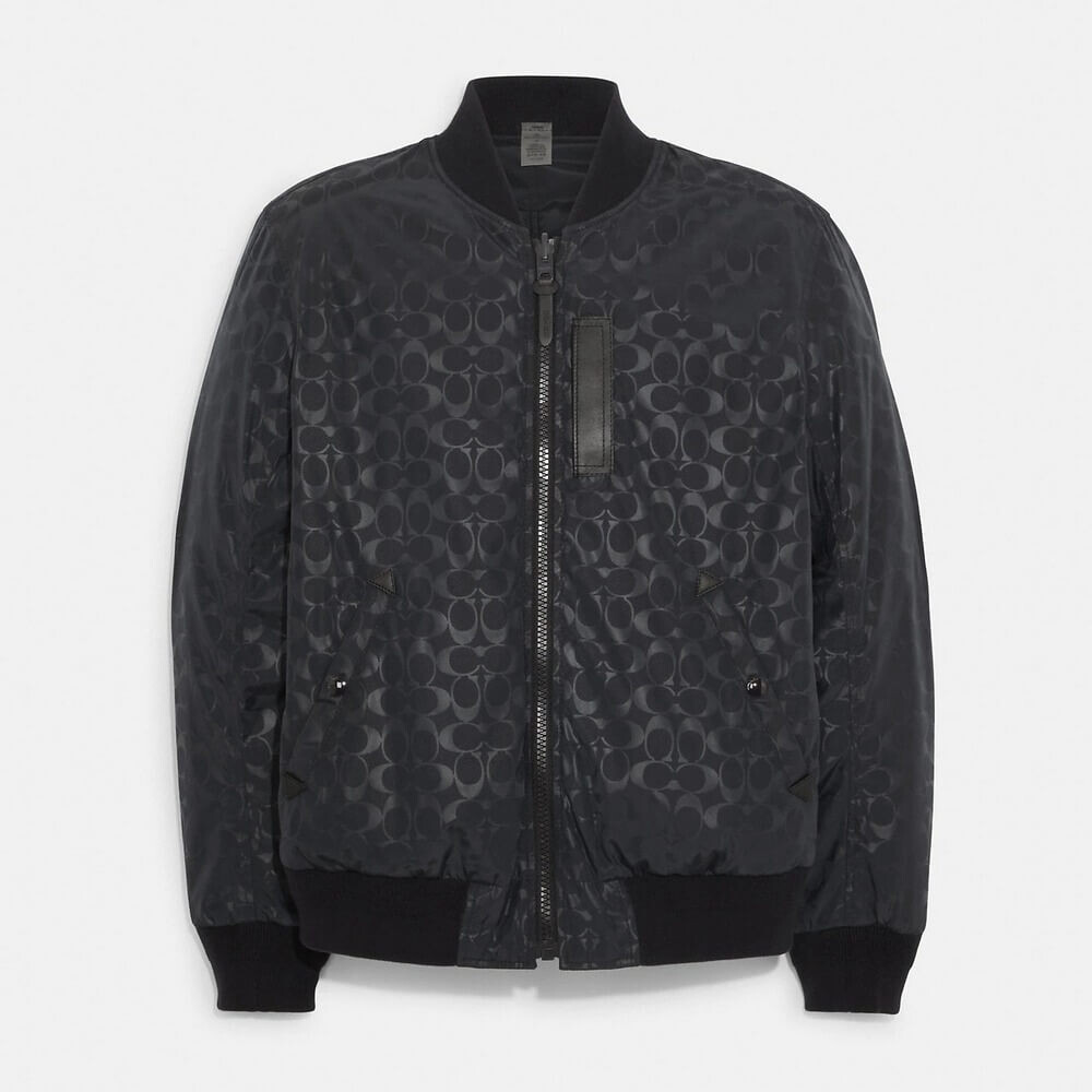 

Куртка Coach Outlet Reversible Signature Ma 1, синий/серый