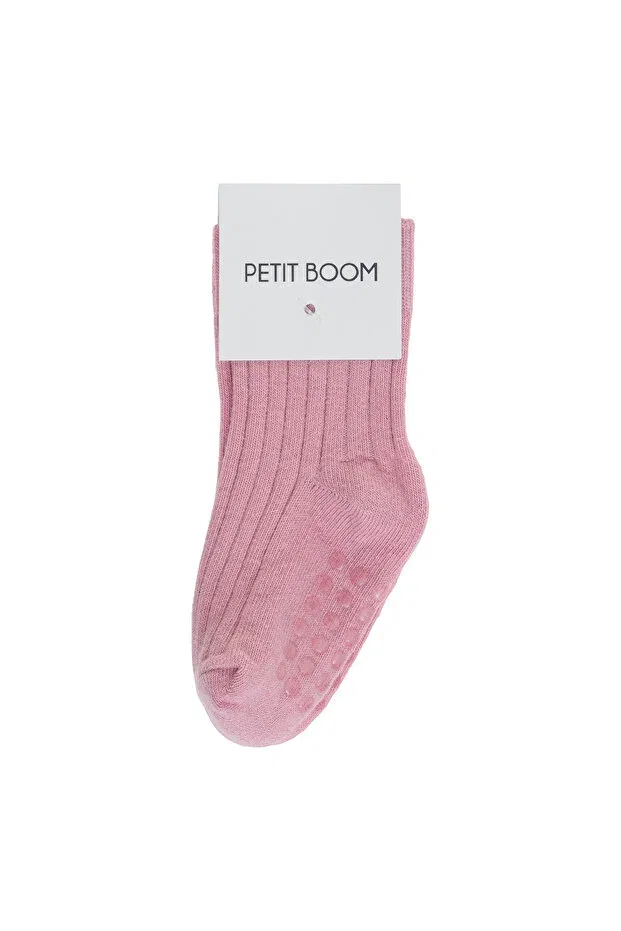 Детские леггинсы для девочек ребристые Comet Petit Boom, Pink — фото 3