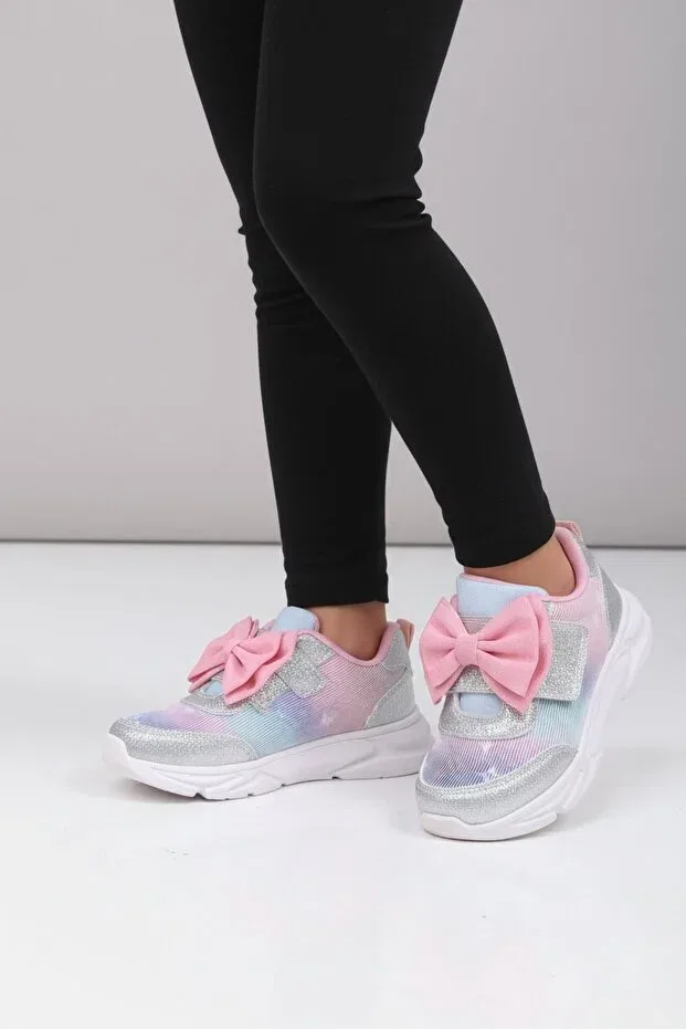 Детские кроссовки для девочек с подсветкой Patik Bebe, Pink