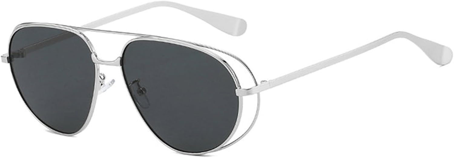 

Хелена Ретро Большие Пилот Панк Металл Женские Солнцезащитные очки Роскошные Солнцезащитные очки в большой оправе Мужские Солнцезащитные очки для активного отдыха и вождения Женские UV400 helena, C2