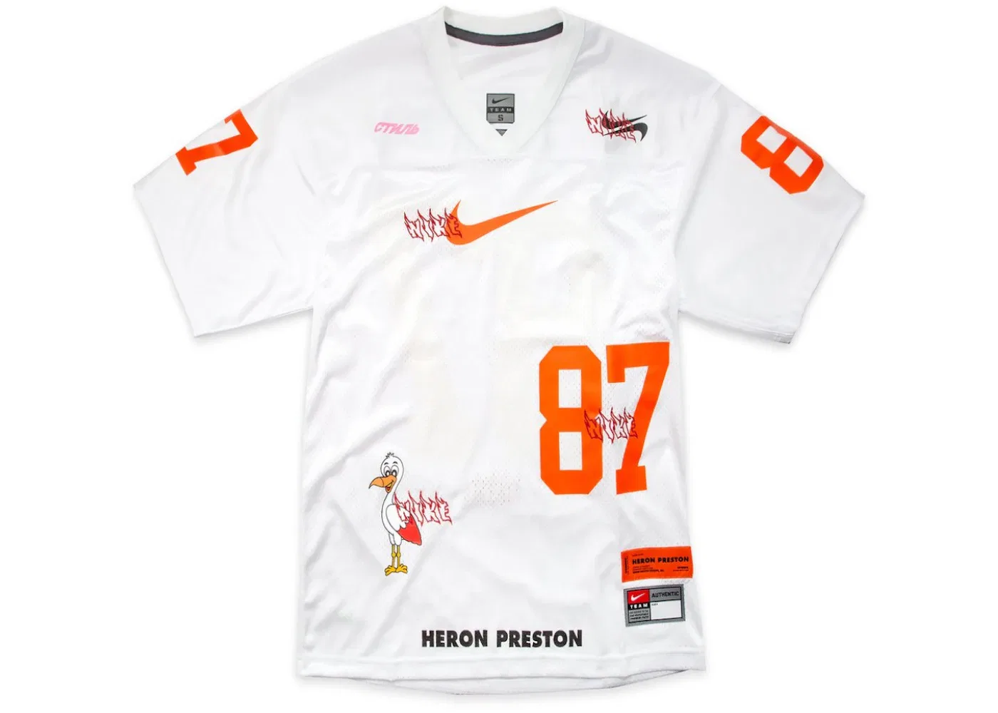 Мужская футболка оверсайз с принтом Nike Jersey, White