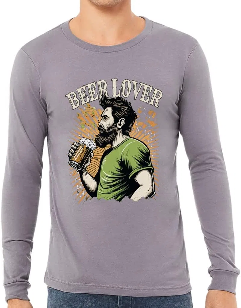 Мужская футболка с длинным рукавом Beer Lover, Storm