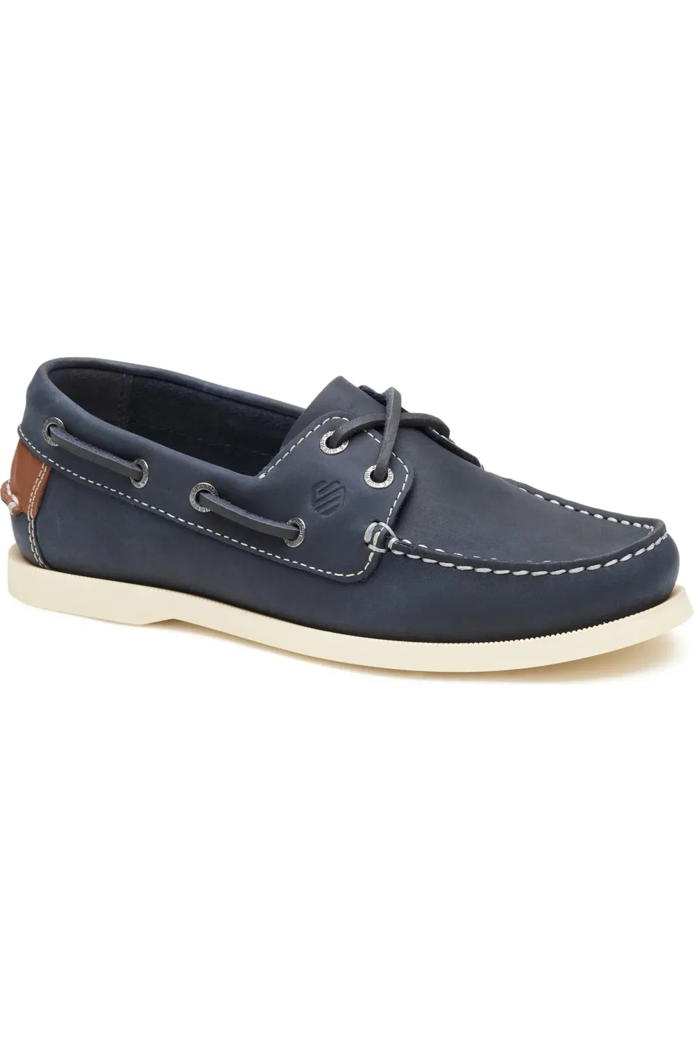 Детские туфли мокасины на шнуровке Zeke Johnston & Murphy, Navy Oiled Nubuck