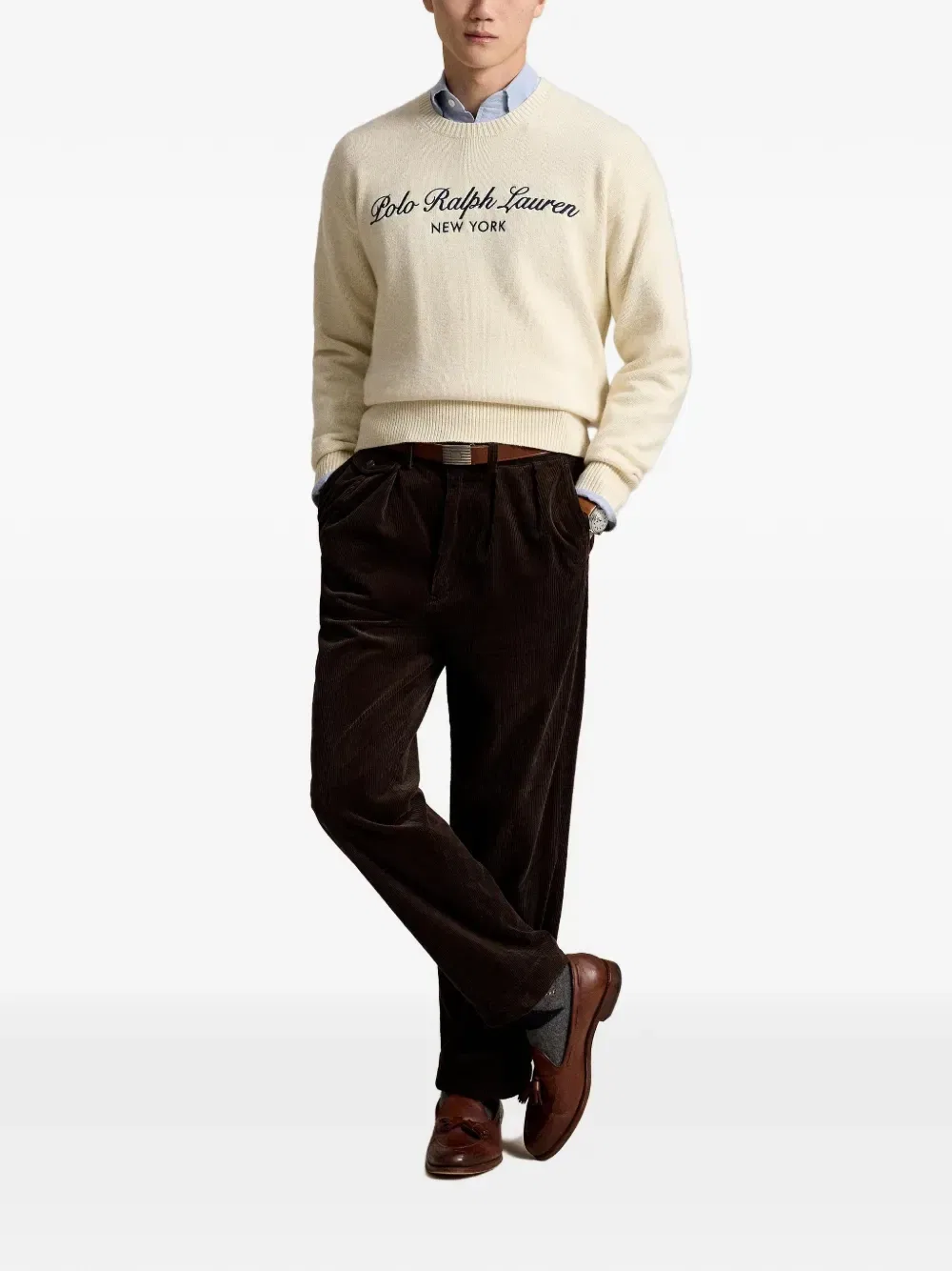 Толстовка с вышитым логотипом Polo Ralph Lauren, бежевый — фото 2