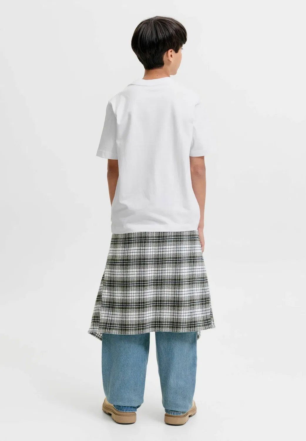 Футболка с монограммой Jorfrederiksberg ss cn jnr - базовая футболка Jack & Jones Junior, Bright White — фото 3