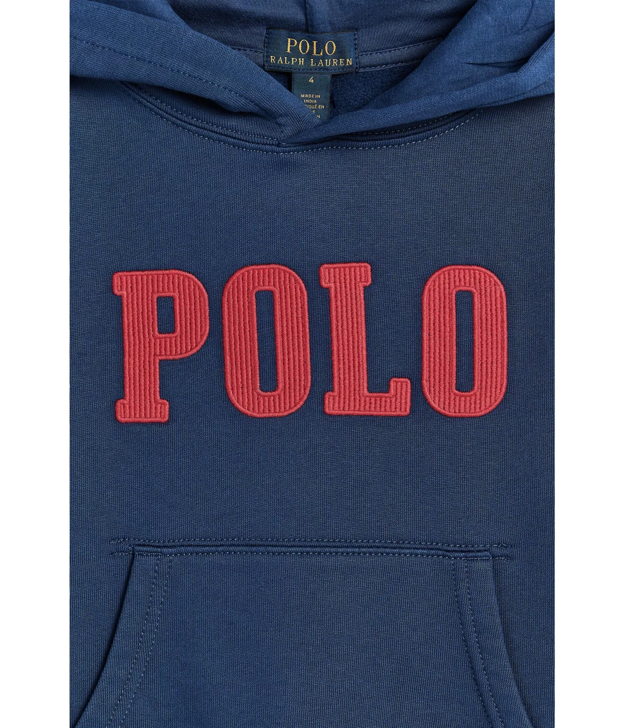 Толстовка с логотипом из флиса (для малышей/детей младшего возраста) Polo Ralph Lauren Kids, Rustic Navy — фото 3