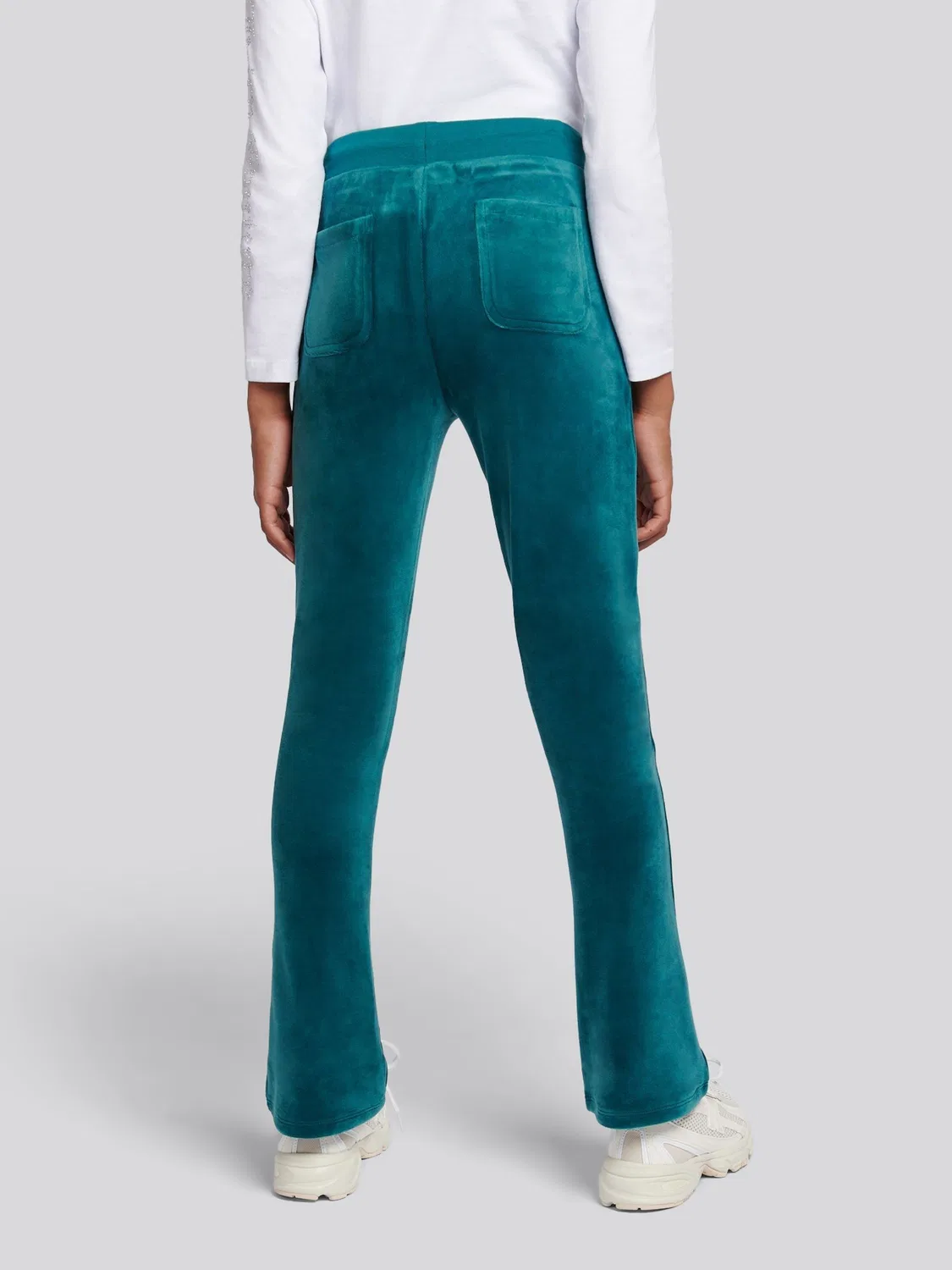 Джоггеры буткат с диамантами Juicy Couture, зеленые — фото 3