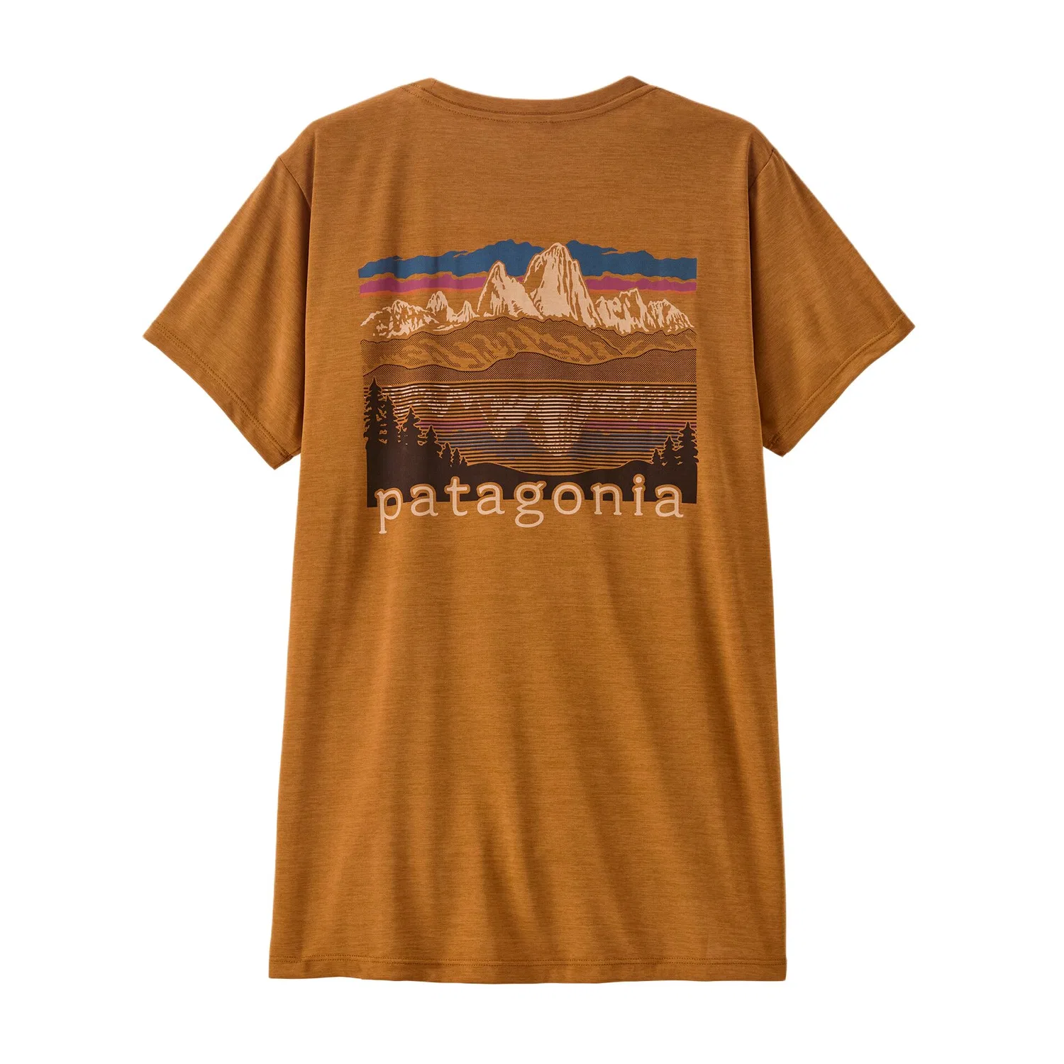 Женская футболка с круглым вырезом Capilene Patagonia, Cinnamon Brown