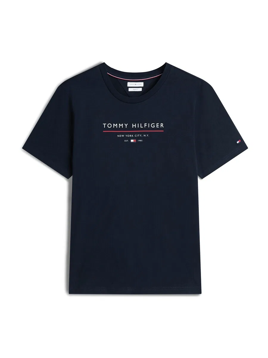 Рубашка TOMMY HILFIGER 'Essential' цвета морской волны
