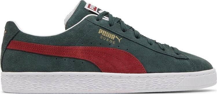 

Кроссовки Puma Suede Classic 21 Green Gables Intense Red, зеленый