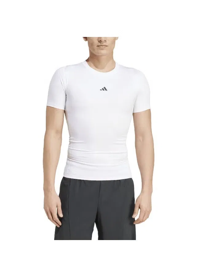 Футболка компрессионная Techfit Adidas, белый — фото 3