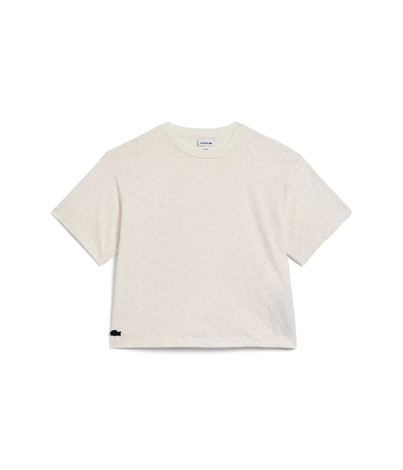Футболка оверсайз с принтом (для детей постарше) Lacoste Kids, Farine