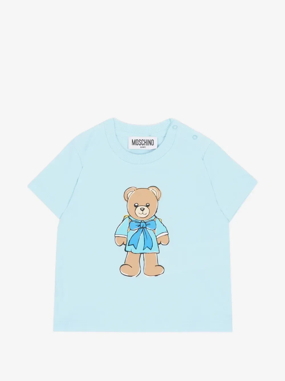 Футболка с принтом "Мишка Тедди" Moschino Kids, синий