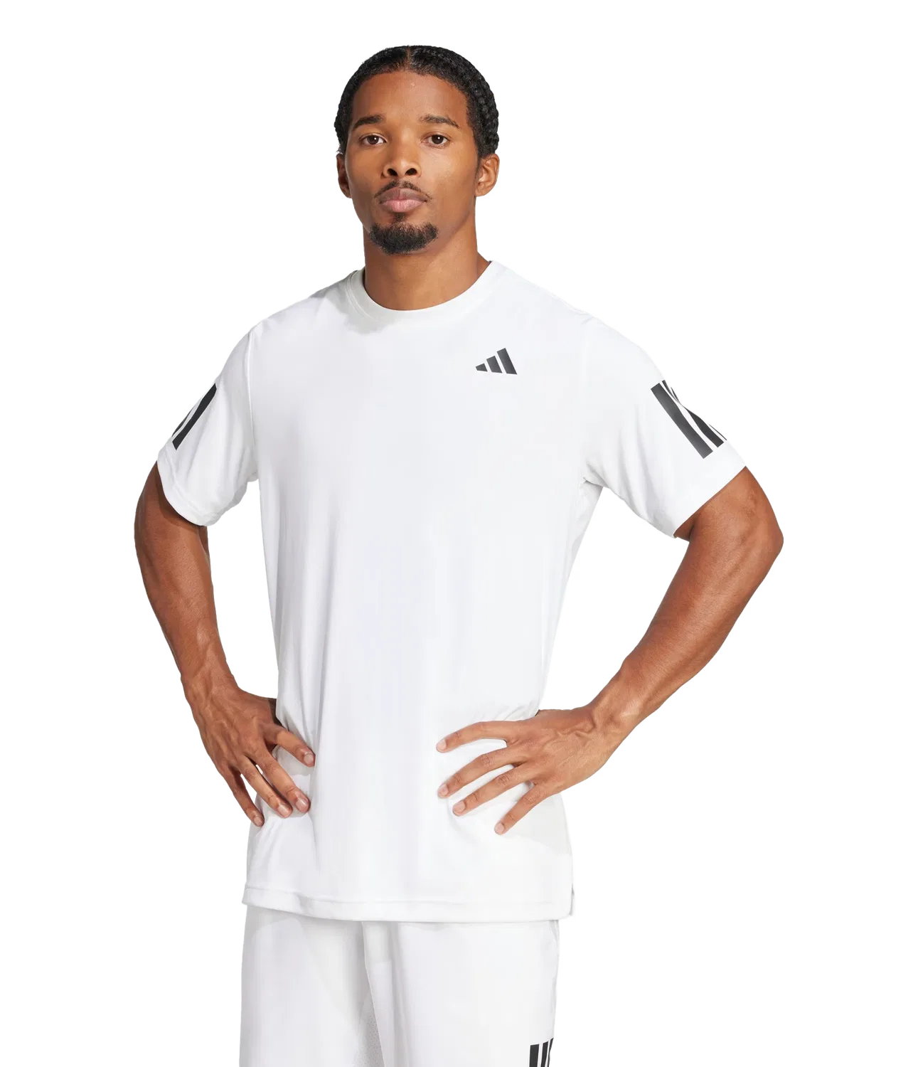 Мужская спортивная футболка с тремя полосками Club Tennis CLIMACOOL Adidas, белый — фото 3