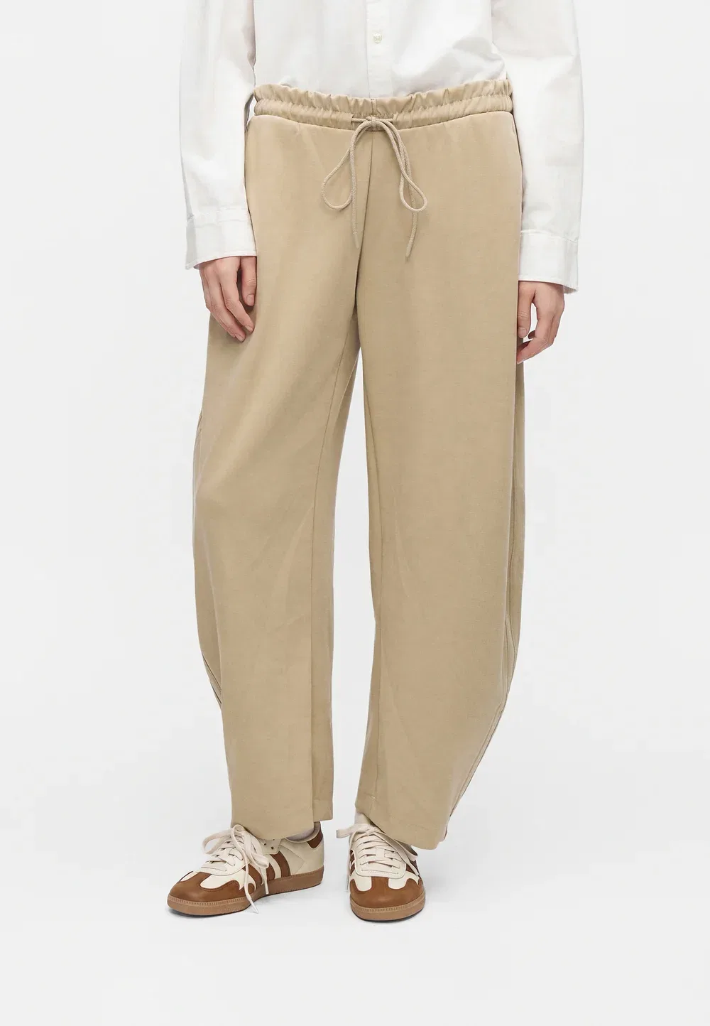 Брюки-Бочонки - спортивные штаны Adidas Originals, Beige