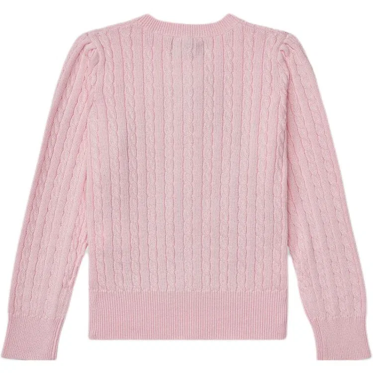 Детский свитер с круглым вырезом Polo Ralph Lauren, Pastel Pink — фото 3
