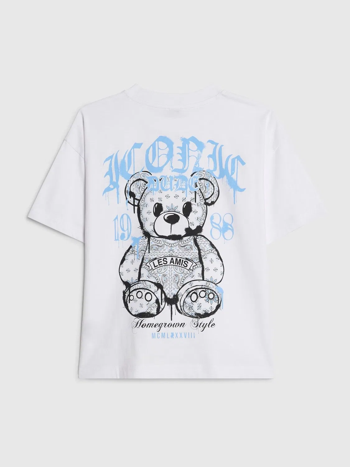 Футболка с принтом Bandana Bear River Island, белый