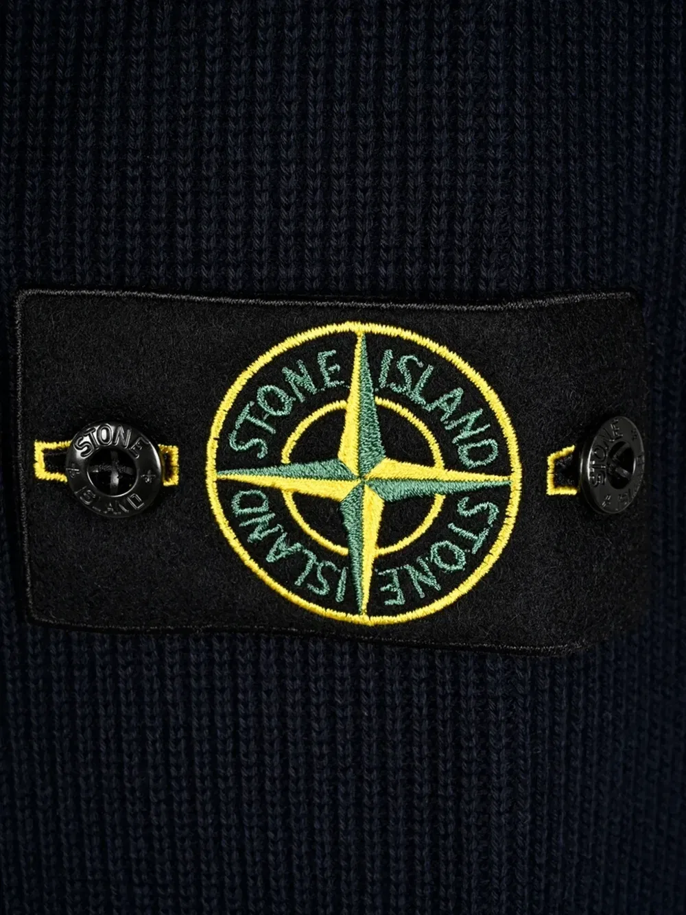 Свитер с круглым вырезом и длинными рукавами Stone Island, синий — фото 3
