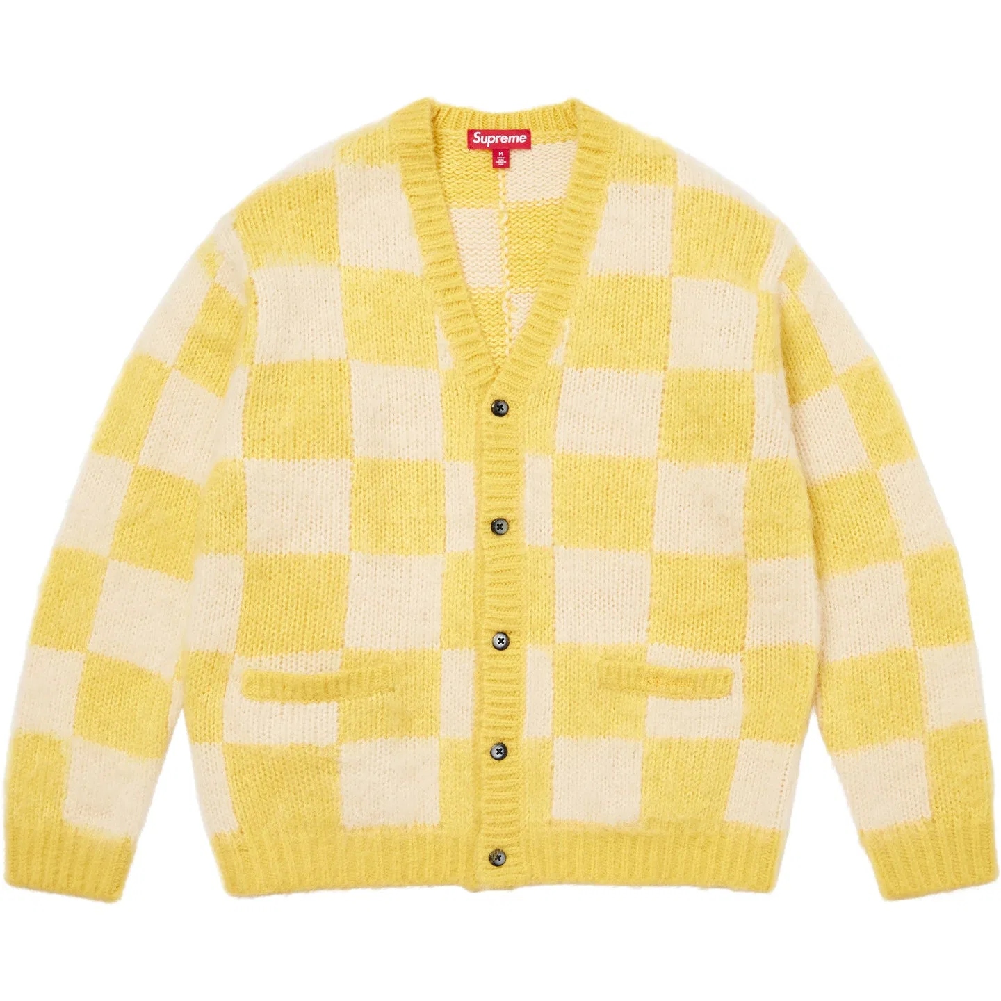 Свитер V-образный вырез, Supreme, Yellow