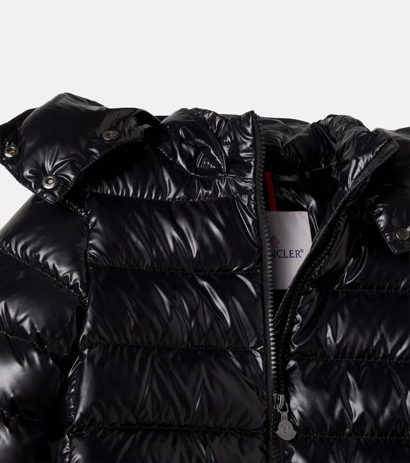 Пальто с пуховым наполнителем Moka Moncler Enfant, черный — фото 3