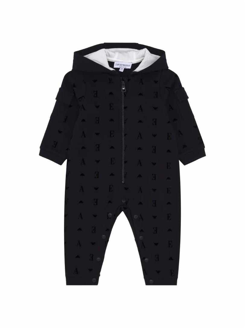 

Хлопковое боди с монограммой EMPORIO ARMANI