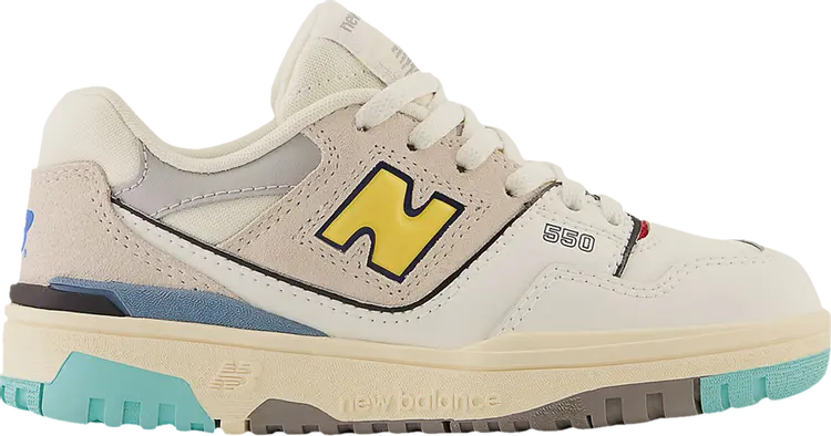 

Кроссовки New Balance 550 Little Kid 'White Surf', кремовый