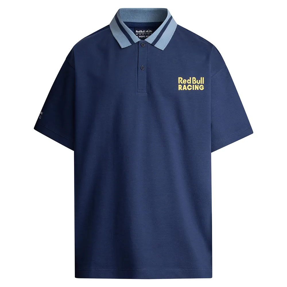 

Поло с коротким рукавом Red Bull Racing Contrast Collar, синий