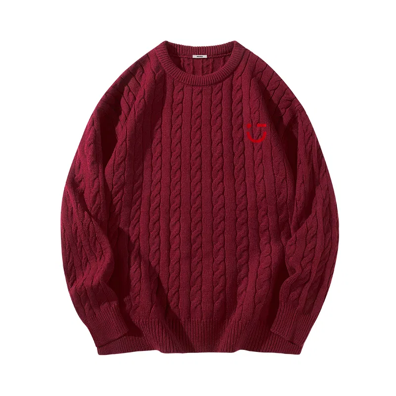 Детский свитер с круглым вырезом MINISO, Maroon