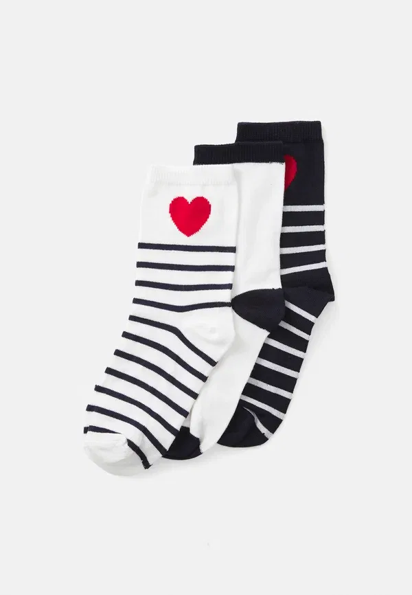 Носки комплект 3 пары Chaussettes moyen simple Petit Bateau, Multi-coloured, мультиколор