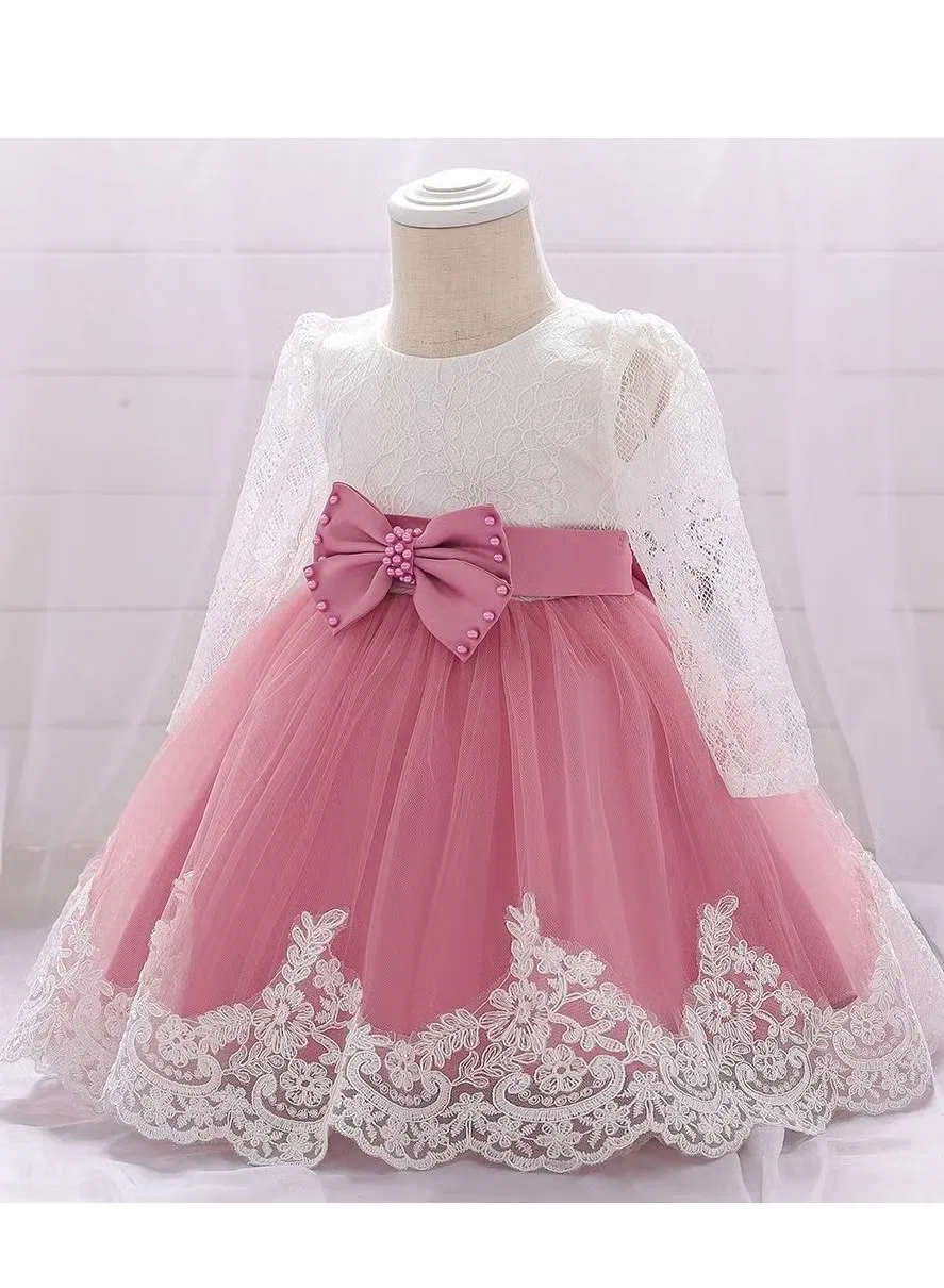 Платье с вышивкой и цветочной аппликацией для девочки Best Gift Fashion, многоцветный — фото 2