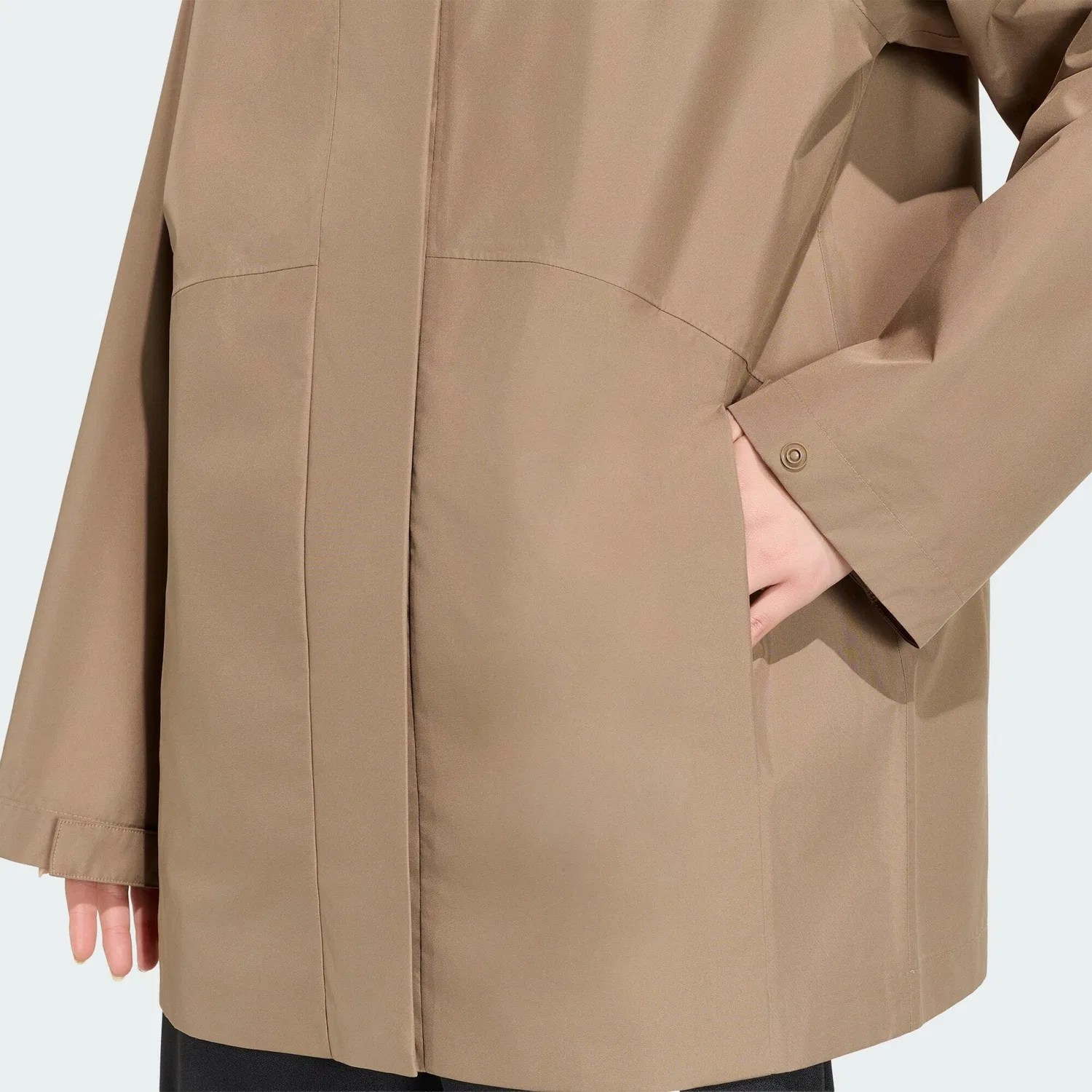 Мужской дождевик с технологией Climaproof Essentials Rain Parka Adidas, Schwarz — фото 4