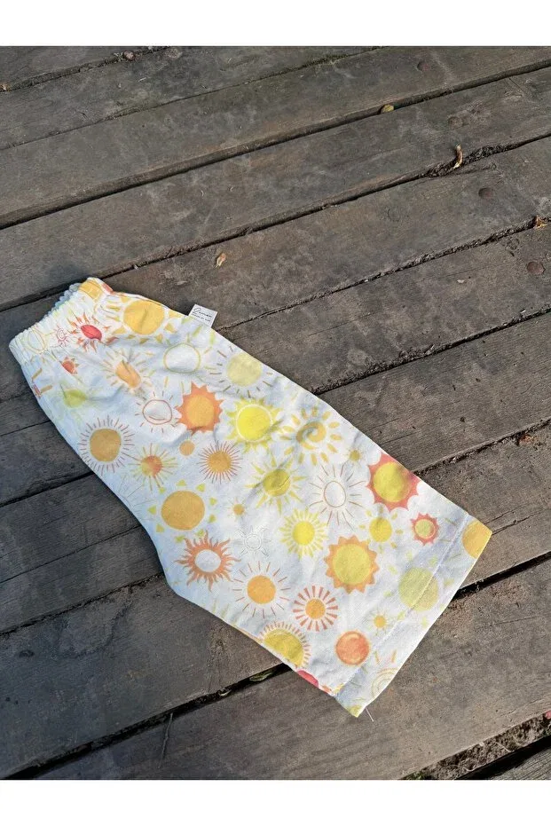 Детские брюки для девочек с принтом Zemze Baby, Yellow — фото 3