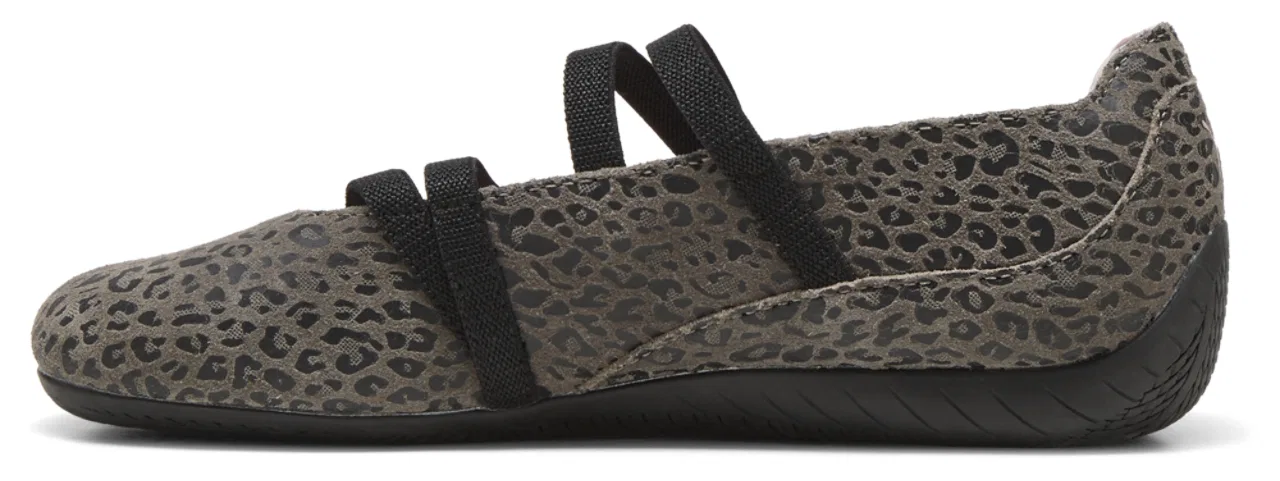 Детские балетки с леопардовым принтом Speedcat Ballet Leogirl PUMA, Matte Bronze/Gold — фото 2