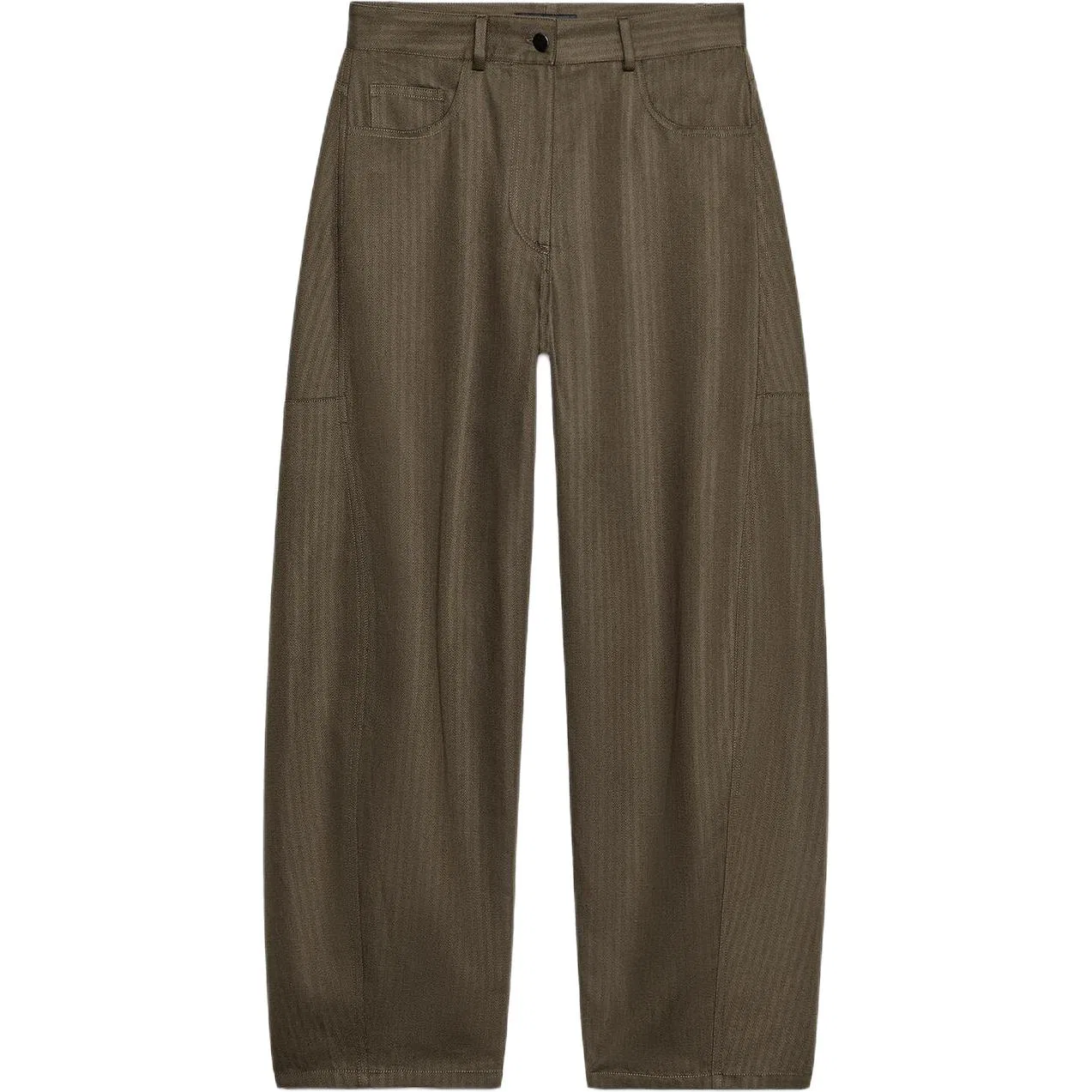 Женские повседневные брюки ZW Series ZARA, Dark Brown
