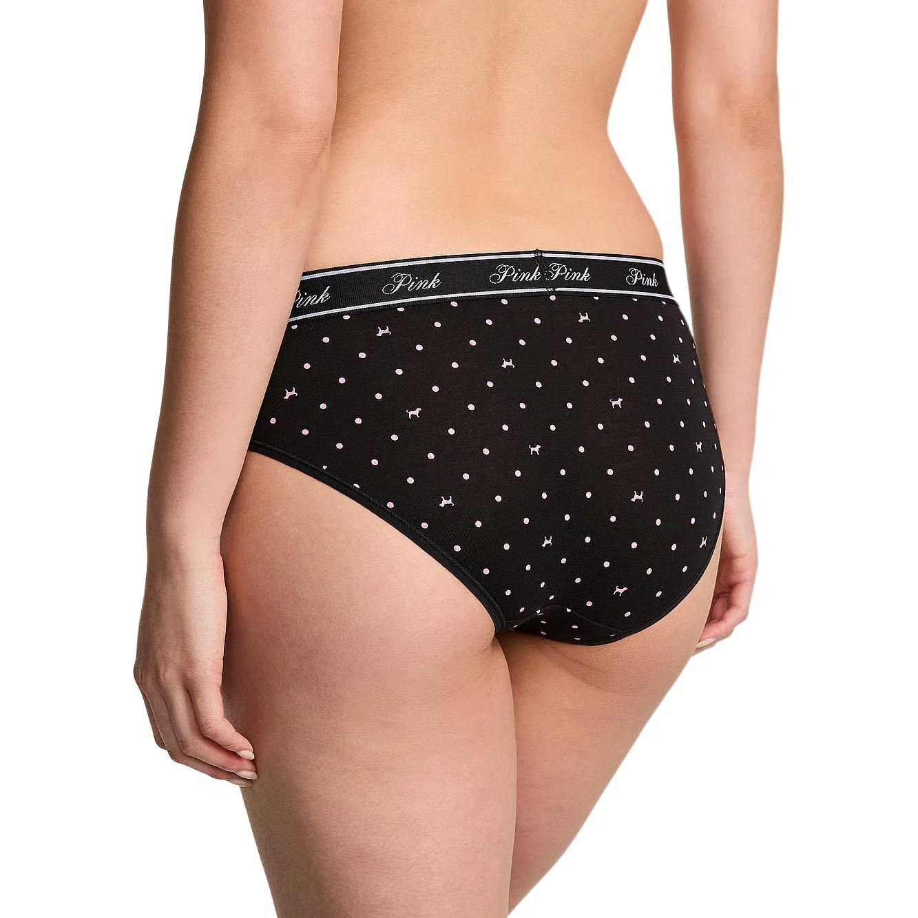 Трусы женские, хлопковые, Victoria's Secret, Black — фото 4