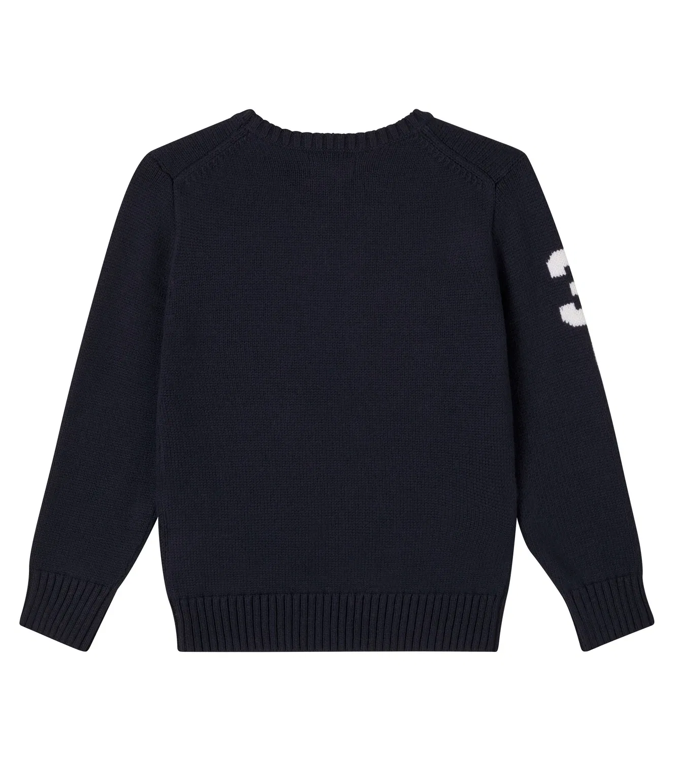 Свитер хлопковый с мишкой Polo Ralph Lauren Kids, синий — фото 4