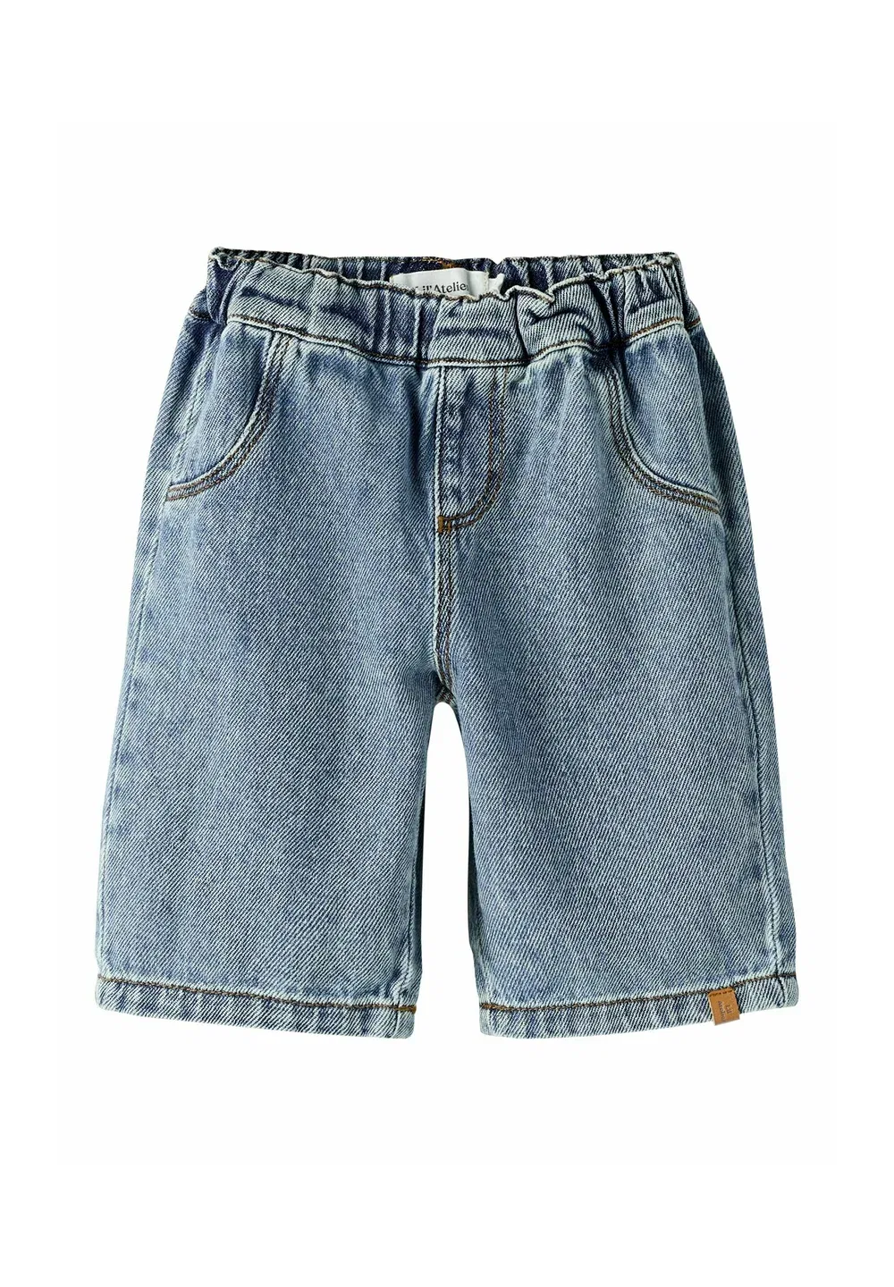 Шорты с широкими штанинами - шорты Lil' Atelier, Medium Blue Denim