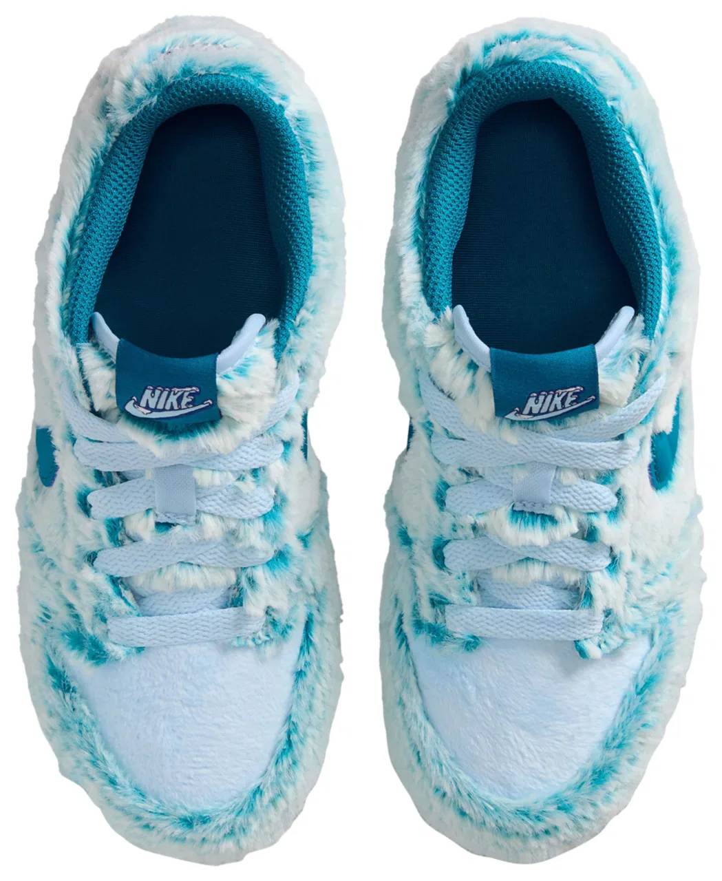 Кроссовки для мальчиков Dunk Low Nike, цвет Celestine/Green Abyss — фото 4