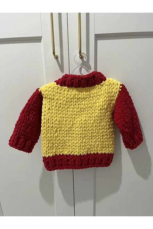 Детский кардиган с принтом Galatasaray Baby Puffybaby Store, Yellow — фото 4