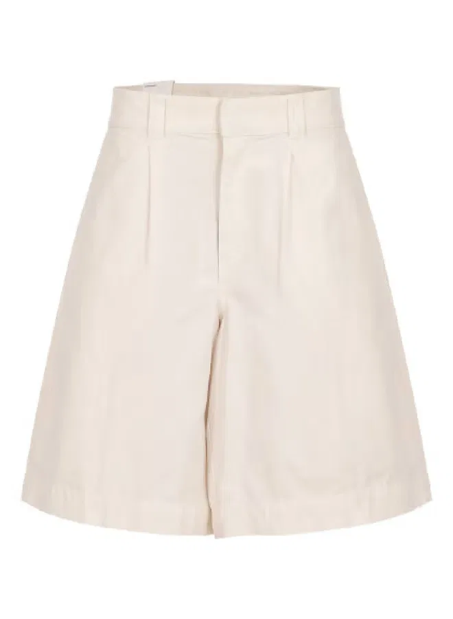 Шорты-бермуды хлопковые Zara, белый