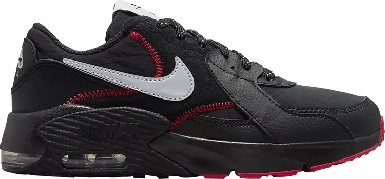 Кроссовки Nike Air Max Excee GS 'Black Sport Red', черный — фото 2
