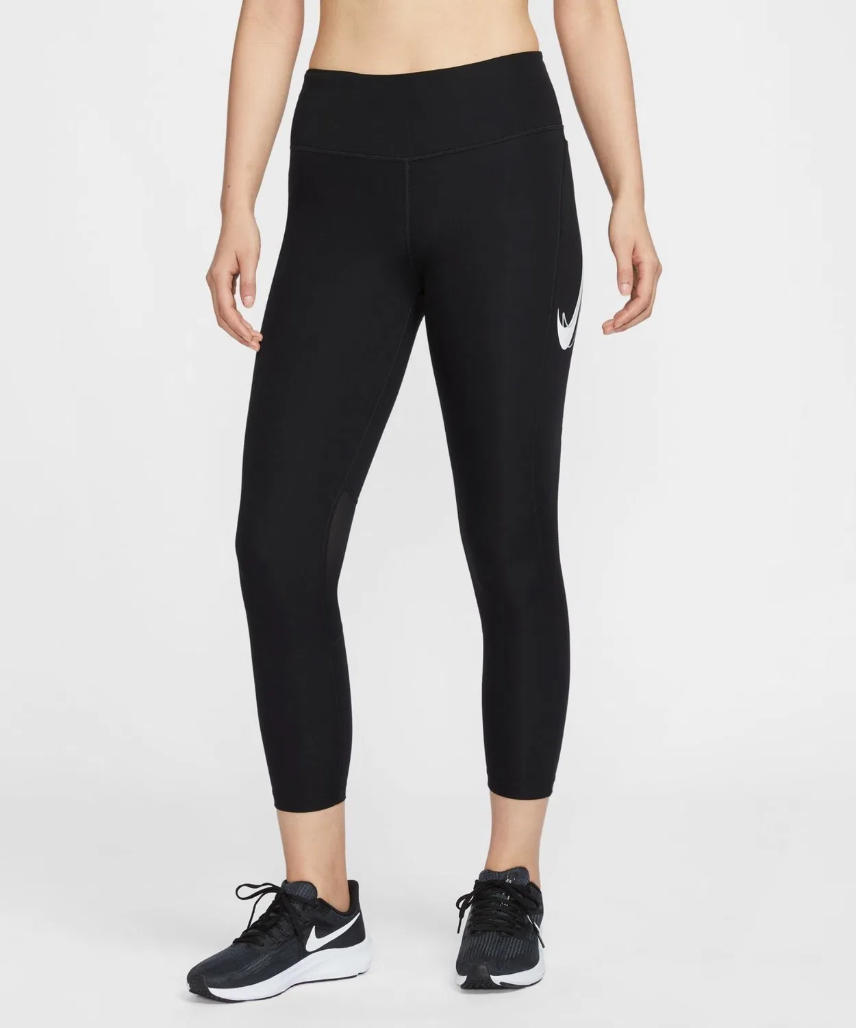 Женские лосины 7/8 Fast DF с технологией Dri-FIT, модель MR NIKE, черный