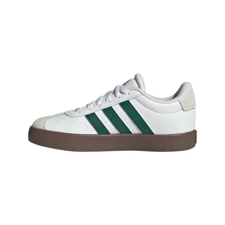 Кроссовки повседневные с белым верхом adidas Vl Court 3.0 K KK2261, Белый — фото 2